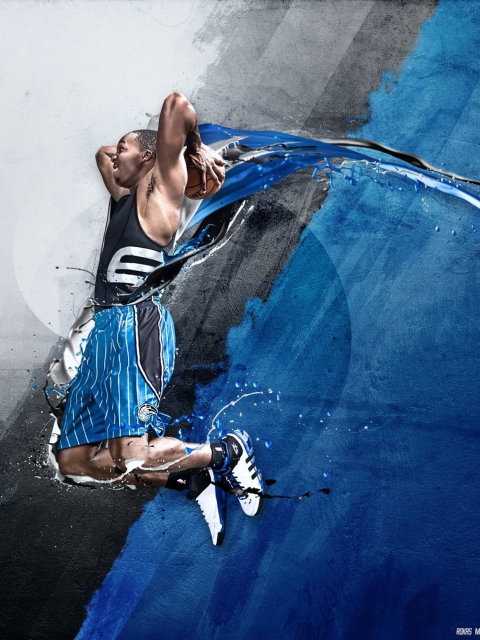 Fondo de pantalla Dwight David Howard - Adidas 480x640