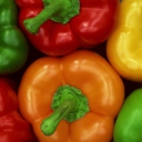 Das Colored Peppers Wallpaper 128x128