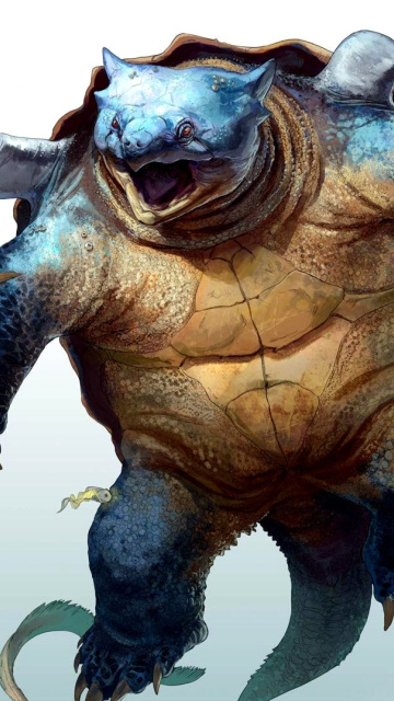 Fantastic monster turtle wallpaper 360x640