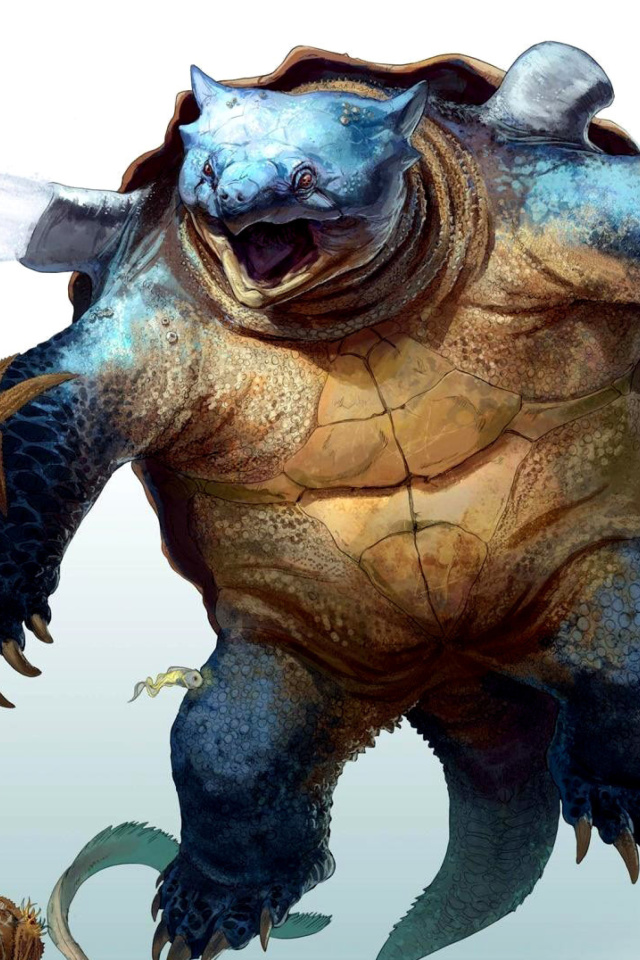 Sfondi Fantastic monster turtle 640x960