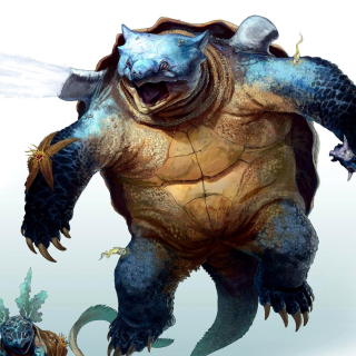 Fantastic monster turtle - Obrázkek zdarma pro 1024x1024
