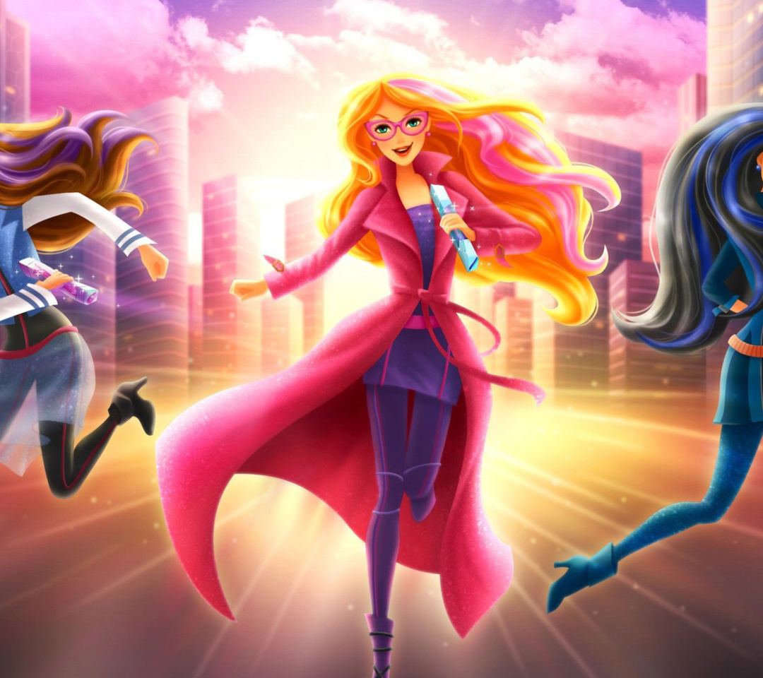 Das Barbie Spy Squad Academy Cartoon Wallpaper 1080x960