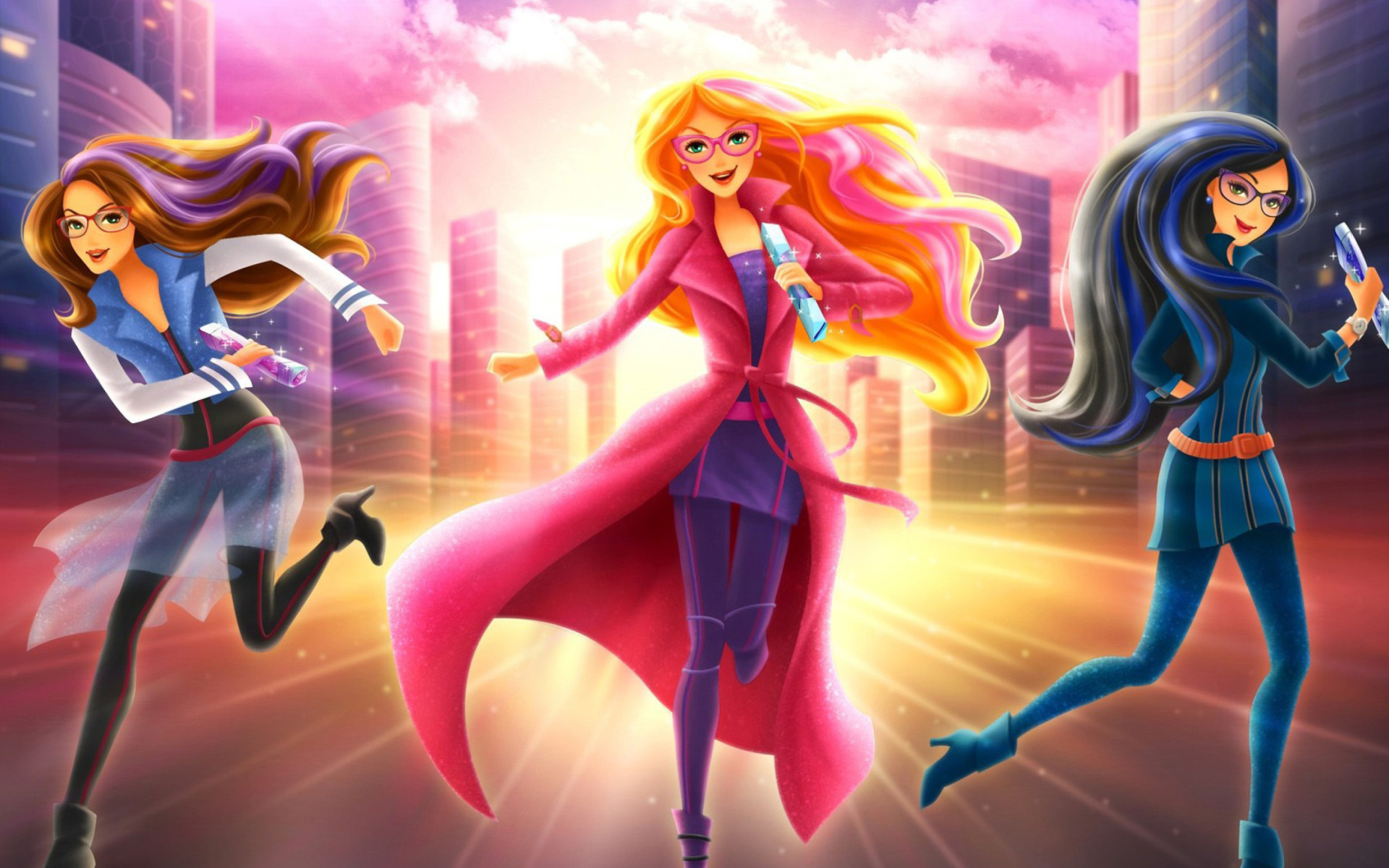 Обои Barbie Spy Squad Academy Cartoon 1920x1200