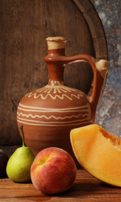 Screenshot №1 pro téma Fruits And Wine Still Life 240x400