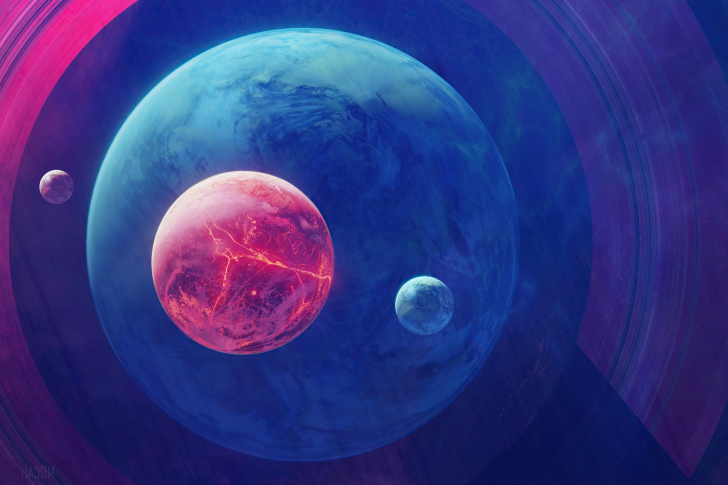 Screenshot №1 pro téma Planet Moon Space Digital Art