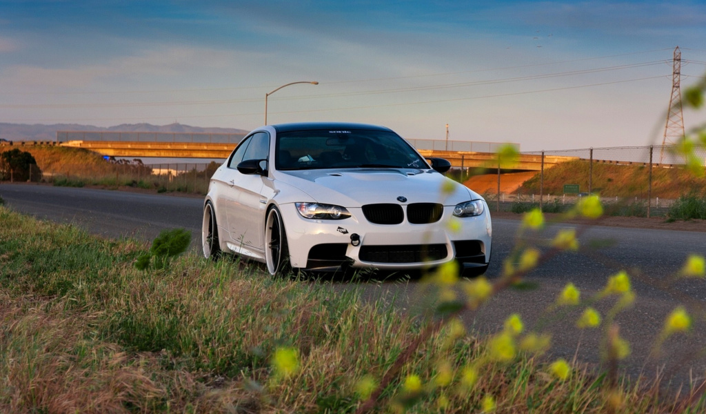 BMW M3 with Wheels 19 wallpaper 1024x600