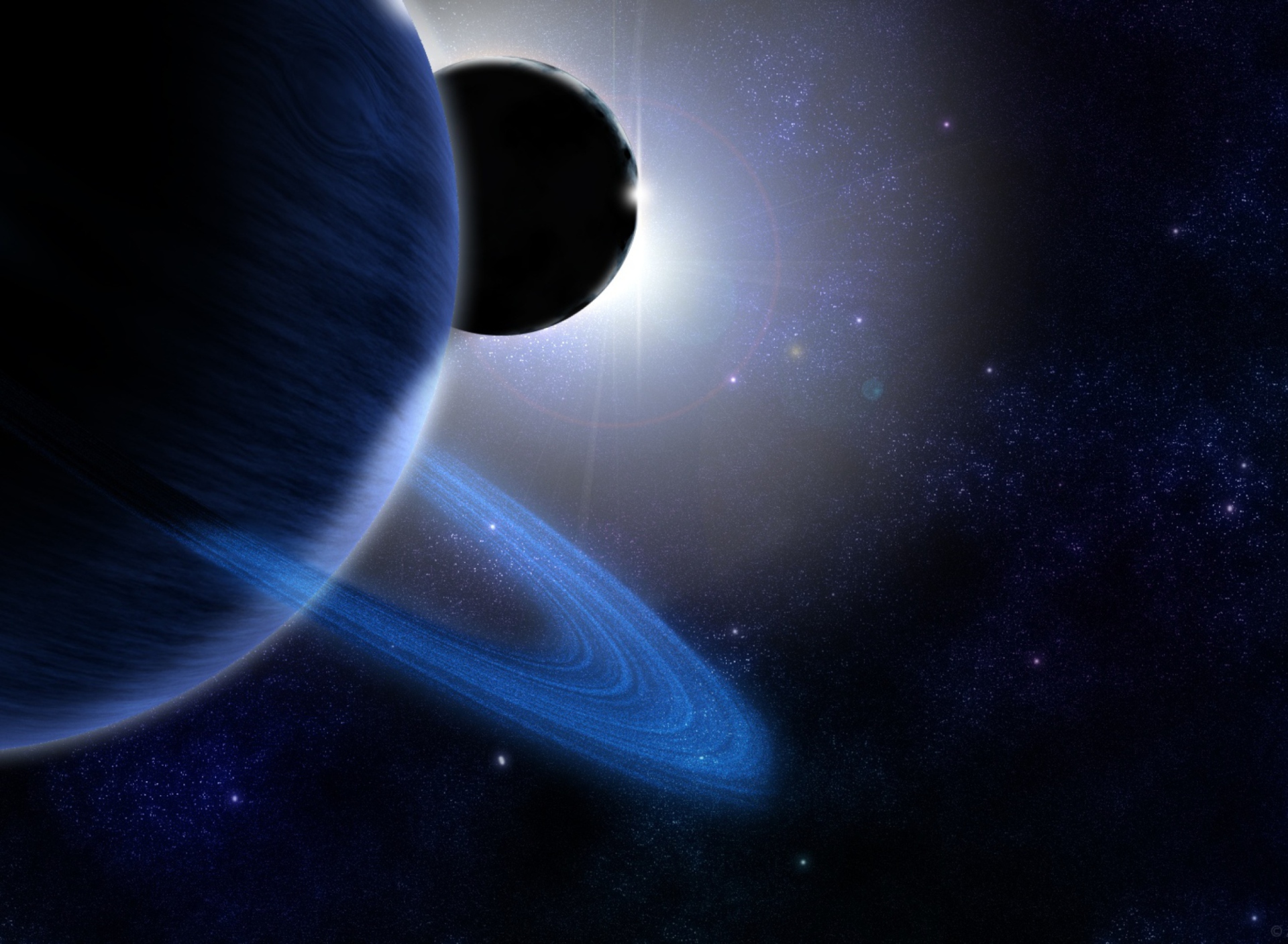 Das Saturn And Jupiter Wallpaper 1920x1408