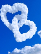 Screenshot №1 pro téma Heart Shaped Clouds 132x176