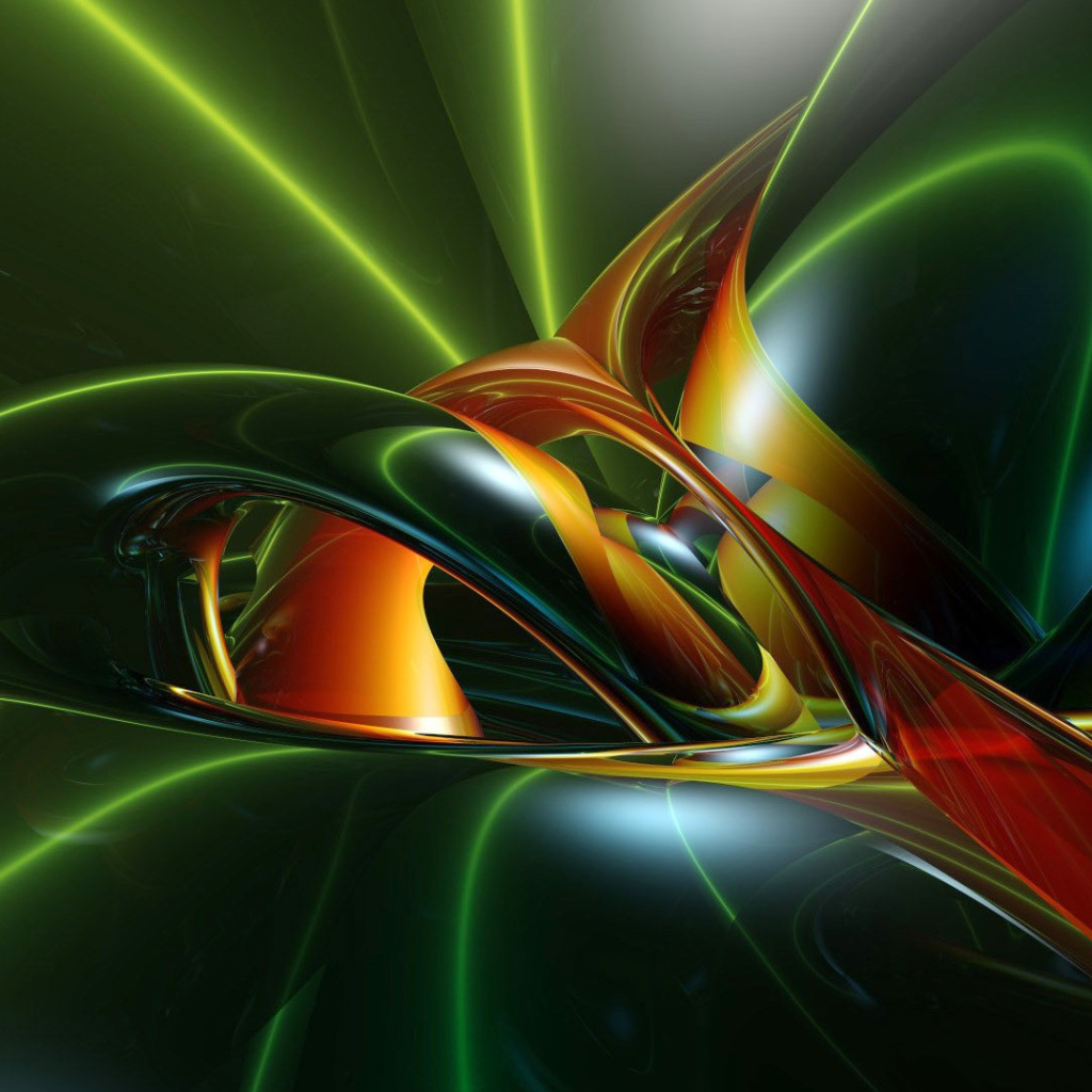 Fondo de pantalla Inspiring Abstract 3D 1024x1024