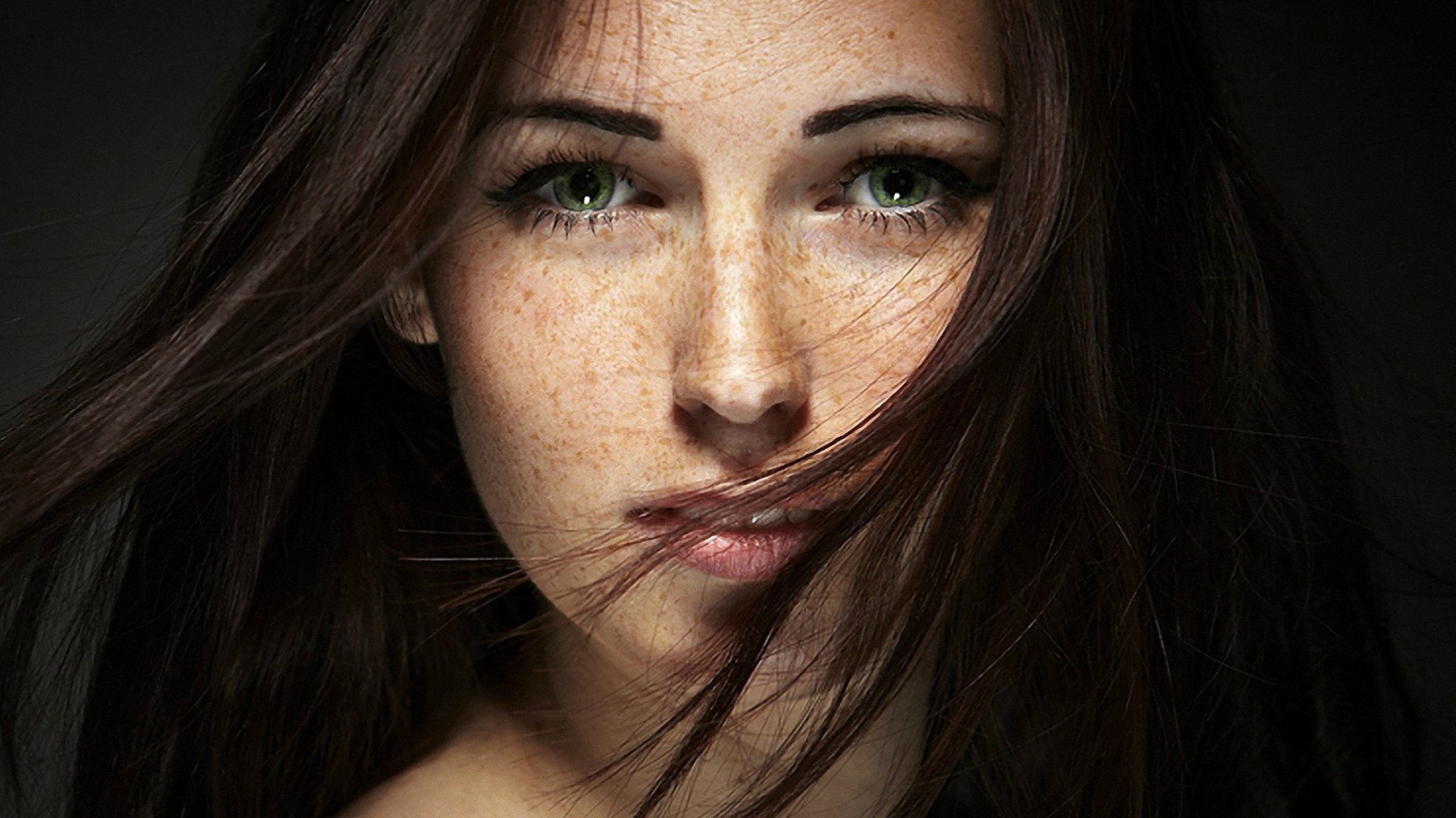 Brunette With Freckles Wallpaper For X