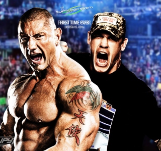 Kostenloses Batista Vs John Cena Wallpaper für iPad mini 2