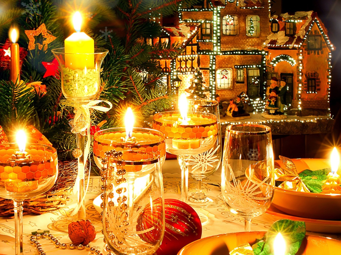 Screenshot №1 pro téma Serving New Years Table 1152x864