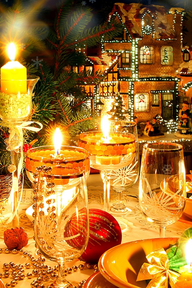 Screenshot №1 pro téma Serving New Years Table 640x960