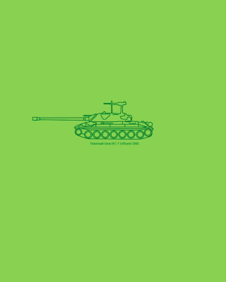 Sketch Of Tank - Obrázkek zdarma pro iPhone 4S