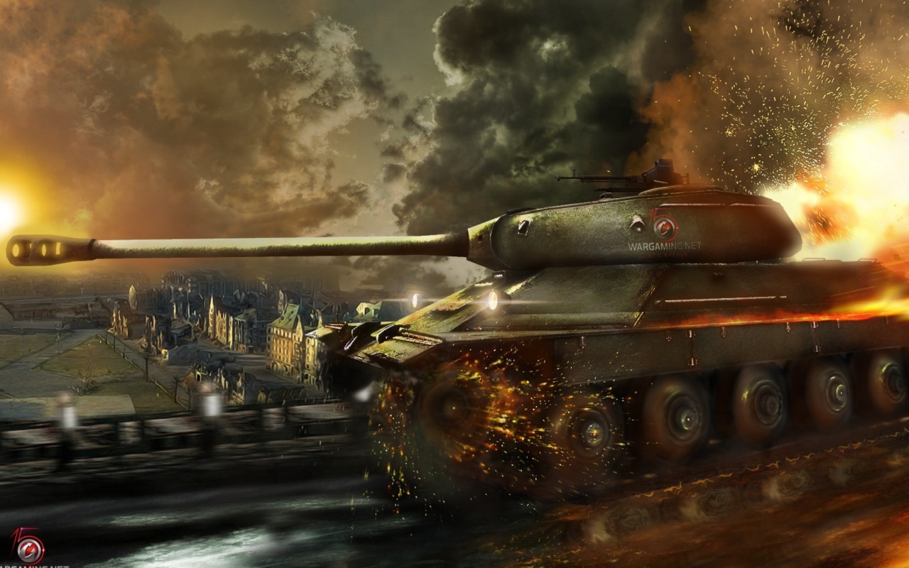 Fondo de pantalla World of Tanks, IS 6 Panzer tank 1280x800