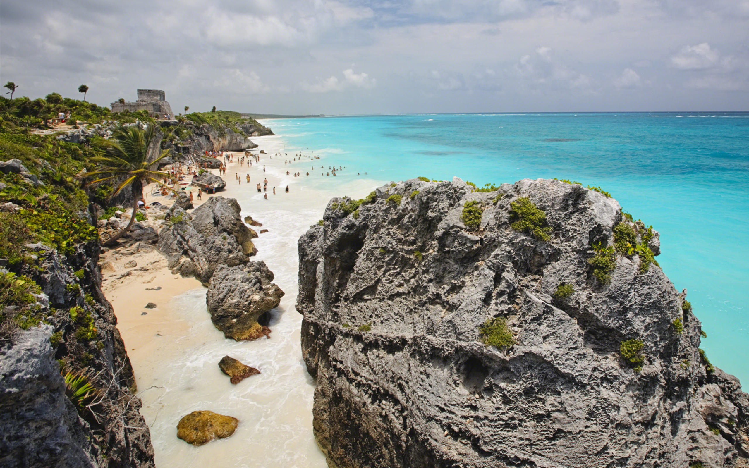 Обои Cancun Beach Mexico 2560x1600