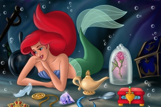 The Little Mermaid Dreaming - Obrázkek zdarma pro Fullscreen Desktop 1600x1200