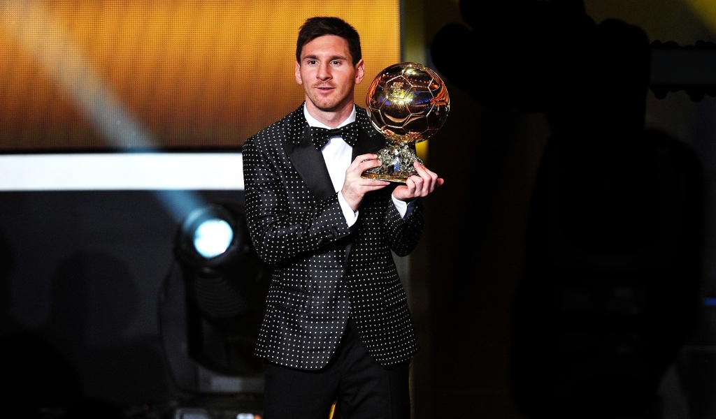 Обои Lionel Messi Football Star 1024x600