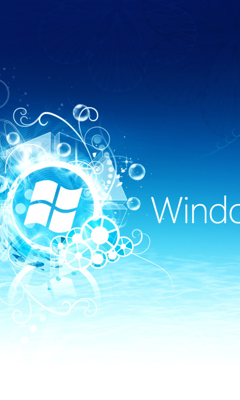 Windows 8 Blue Logo wallpaper 768x1280