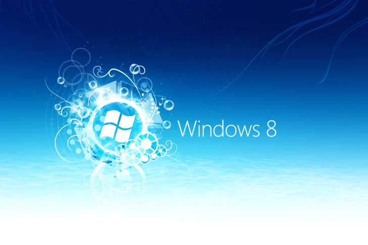 Das Windows 8 Blue Logo Wallpaper