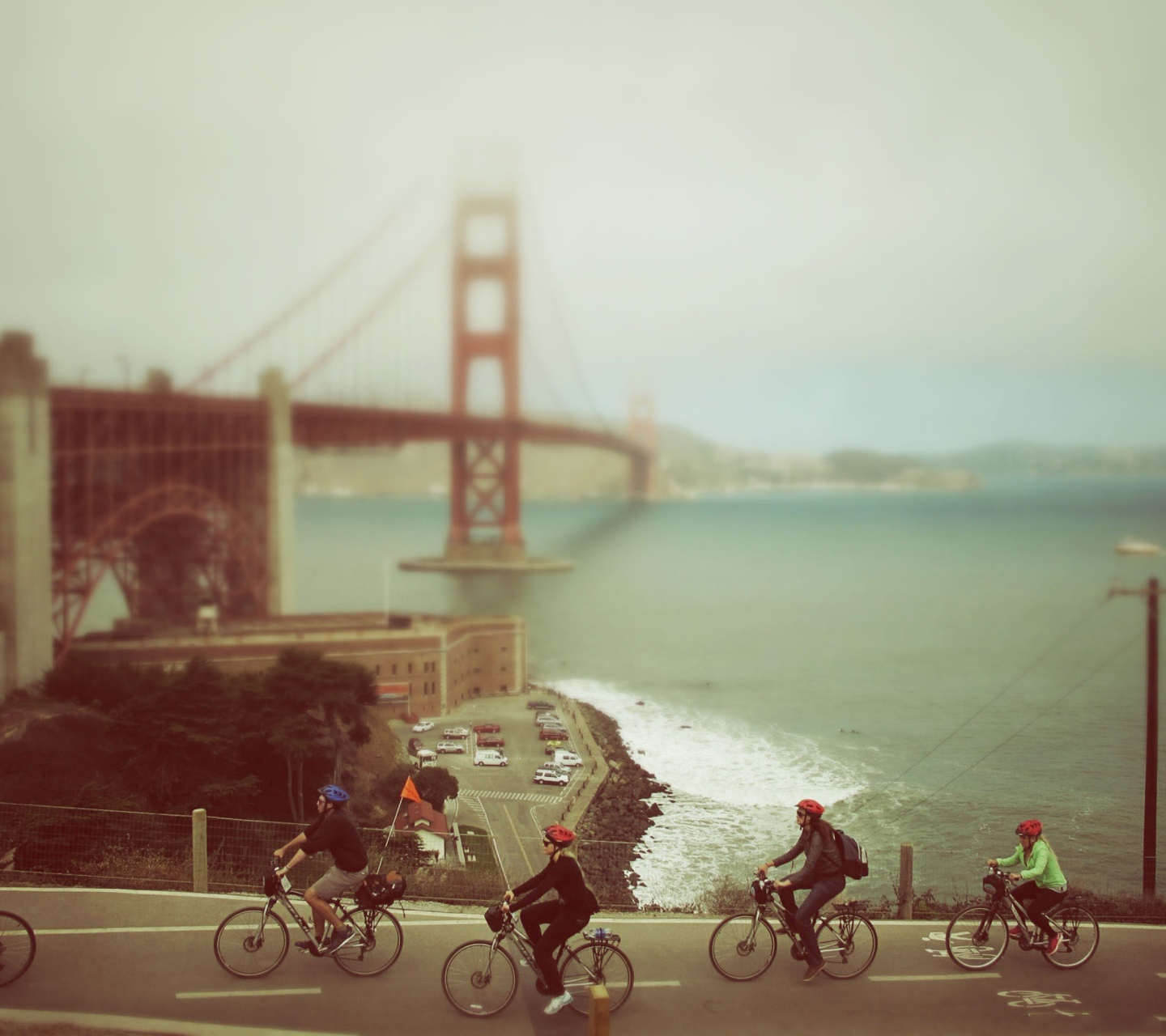 Sfondi Biking In San Francisco 1440x1280