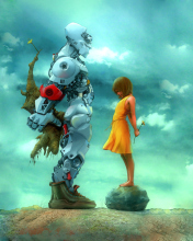 Screenshot №1 pro téma Girl And Robot 176x220