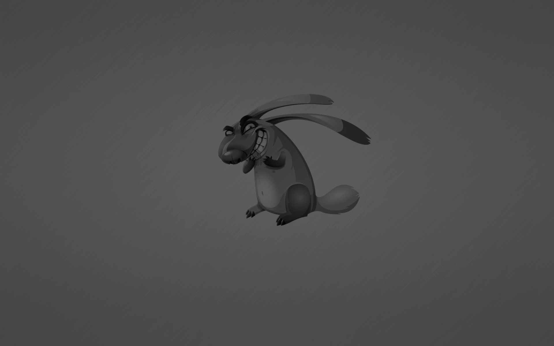 Fondo de pantalla Evil Grey Rabbit Drawing 1920x1200