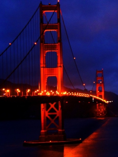 Screenshot №1 pro téma Golden Gate Bridge 240x320