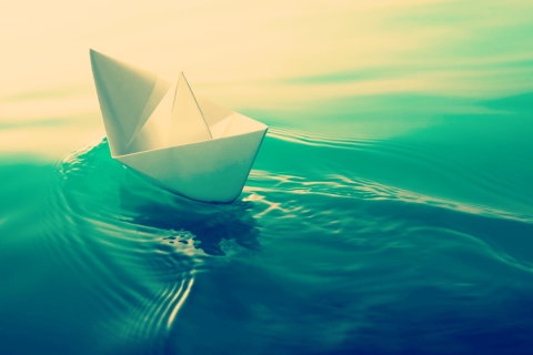 Das Paper Boat Wallpaper 480x320