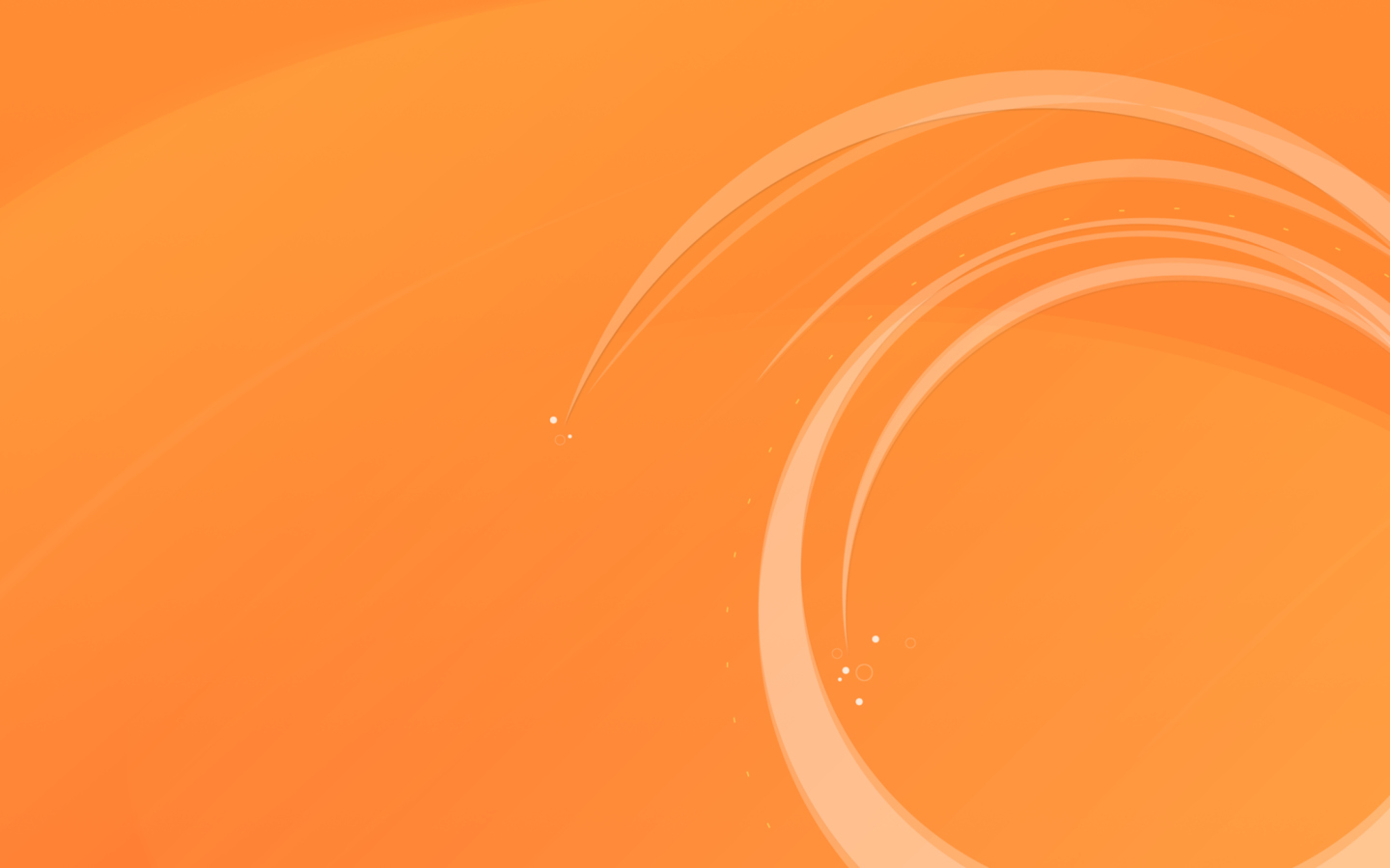 Screenshot №1 pro téma Orange Ring 1440x900