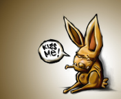 Fondo de pantalla Kiss Me Bunny 176x144