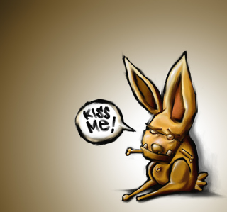 Kiss Me Bunny papel de parede para celular para iPad 3