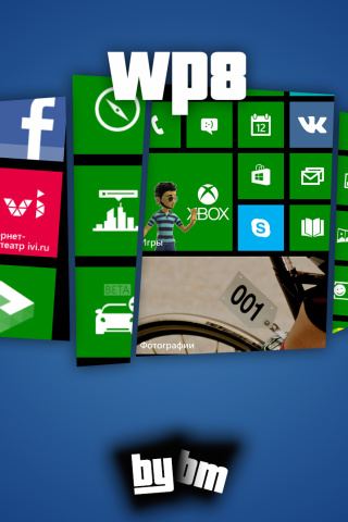 Das Wp8, Windows Phone 8 Wallpaper 320x480