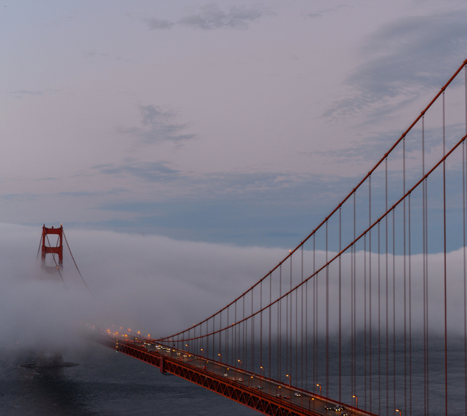 Screenshot №1 pro téma Golden Gate Bridge in Fog 960x854