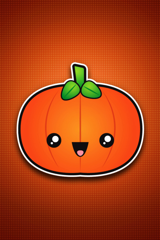Sfondi Cute Orange Pumpkin 640x960