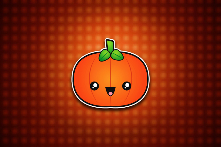 Fondo de pantalla Cute Orange Pumpkin