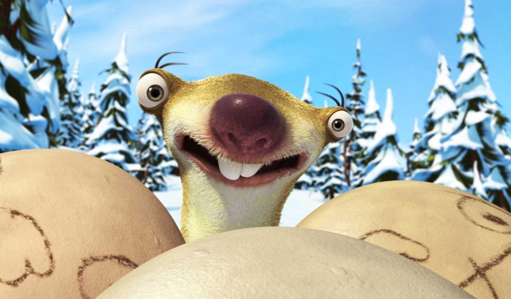 Screenshot №1 pro téma Ice Age Dawn of Dinosaurs Sloth 1024x600