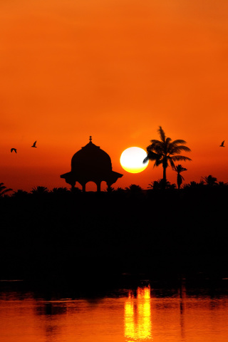 Egypt Nile Sunset screenshot #1 320x480