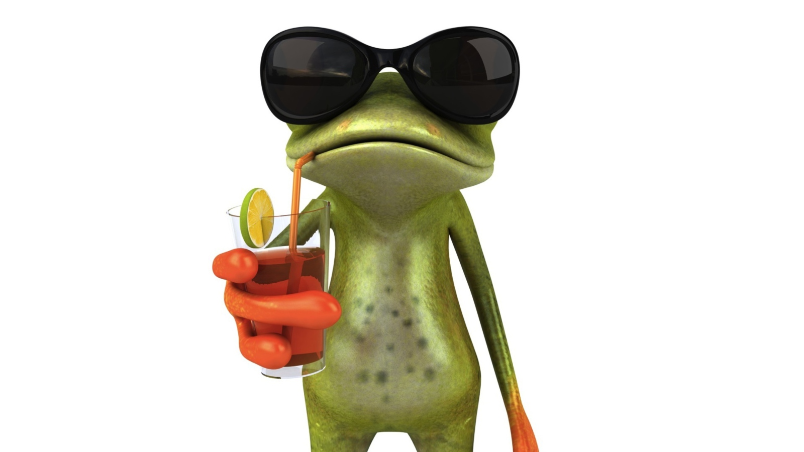 Screenshot №1 pro téma 3D Frog Chilling Out 1600x900