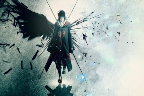 Screenshot №1 pro téma Naruto, Sasuke 480x320