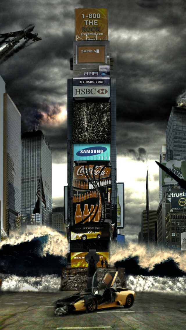 Screenshot №1 pro téma Times Square Disaster 640x1136