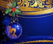 Screenshot №1 pro téma Christmas tree toy Blue Ball 176x144