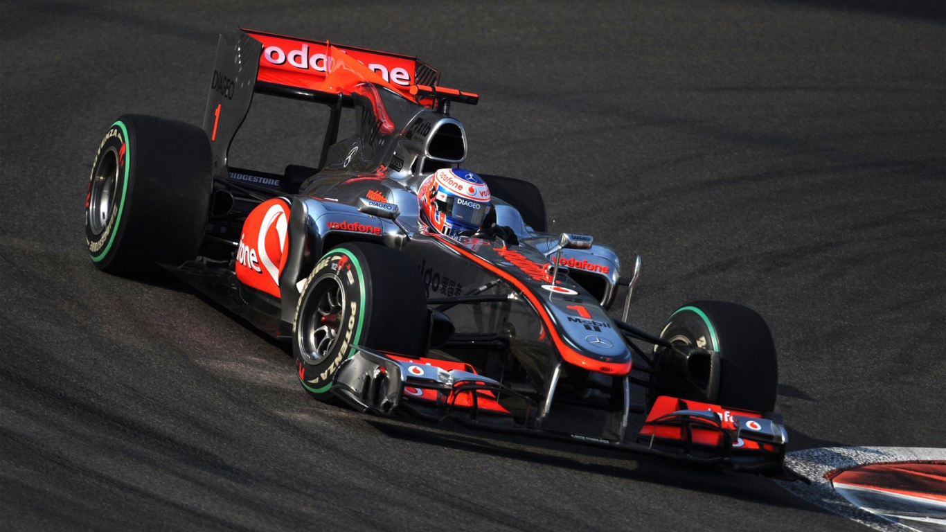 Sfondi Jenson Button - Mclaren F1 1366x768