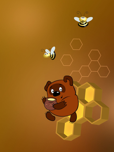 Screenshot №1 pro téma Winnie-The-Pooh And Honey 480x640