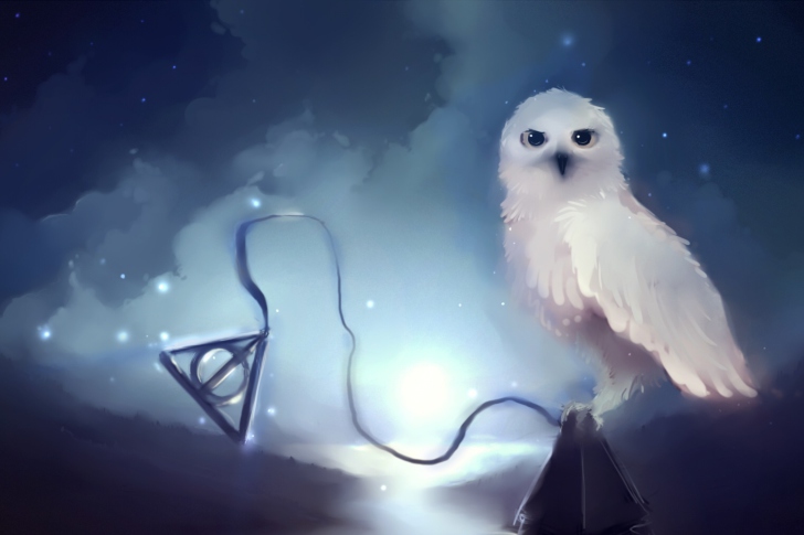 Screenshot №1 pro téma White Owl Painting