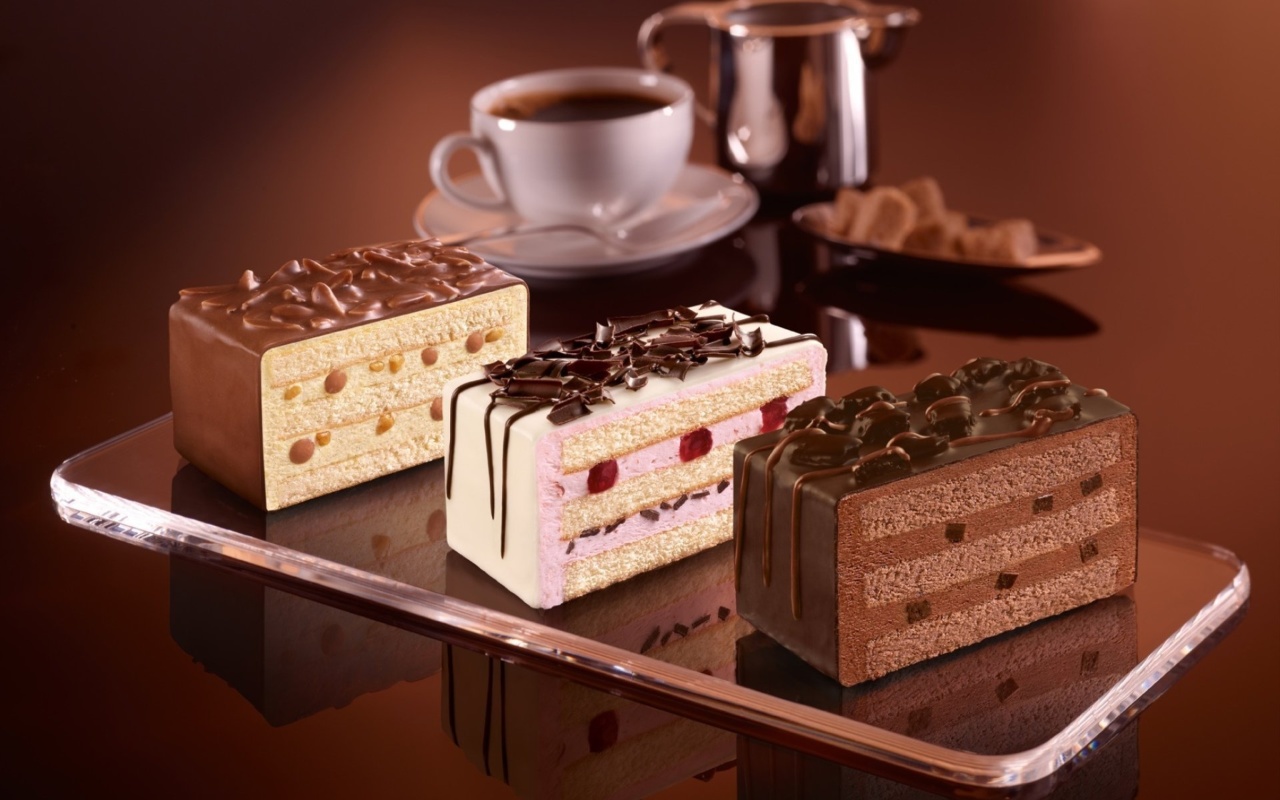 Das Chocolate Cake Wallpaper 1280x800