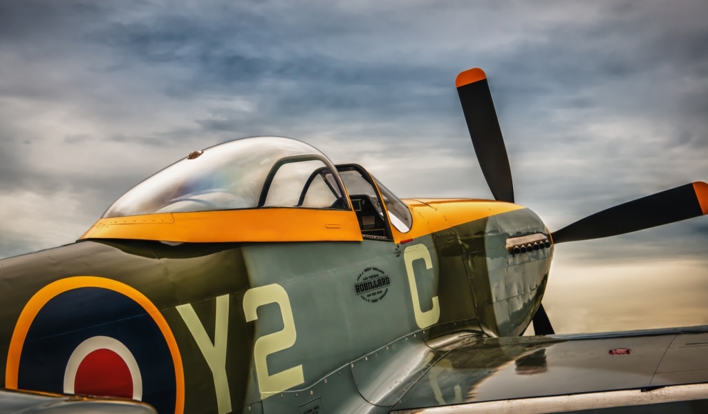 Sfondi North American P 51 Mustang Air Fighter in World War 2 1024x600