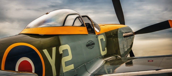 North American P 51 Mustang Air Fighter in World War 2 wallpaper 720x320