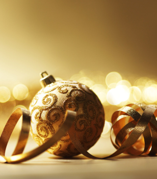 Golden Christmas Decorations - Obrázkek zdarma pro 750x1334