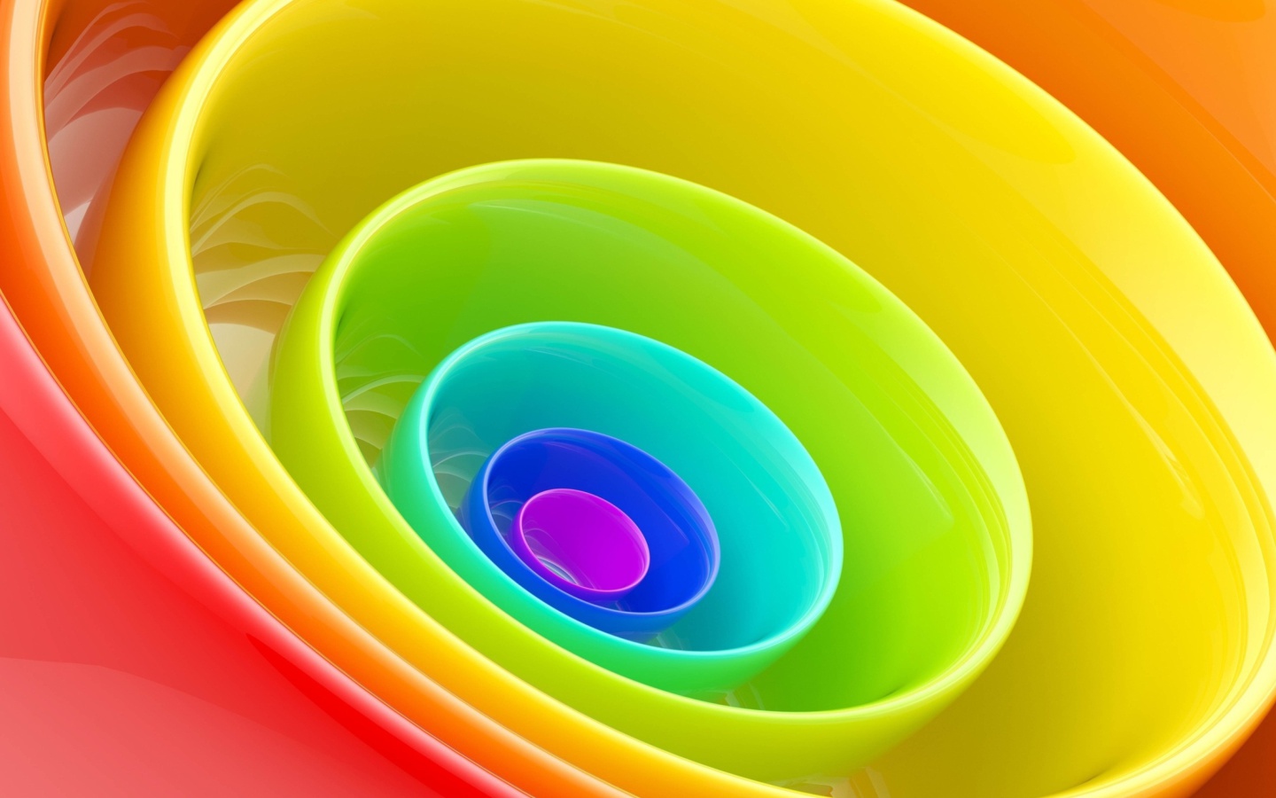 Screenshot №1 pro téma Rainbow Rings 1440x900